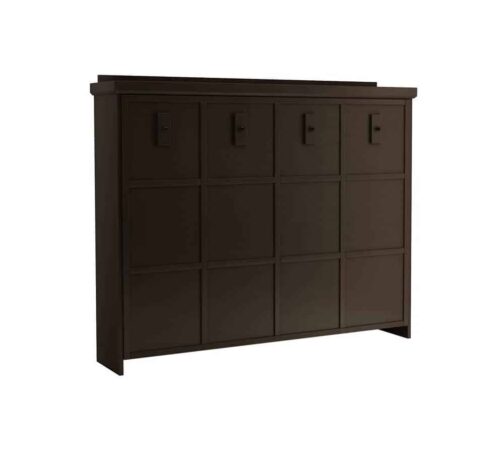 Mission Horizontal Murphy Bed Coffee Bean Finish - The Wallbed Factory