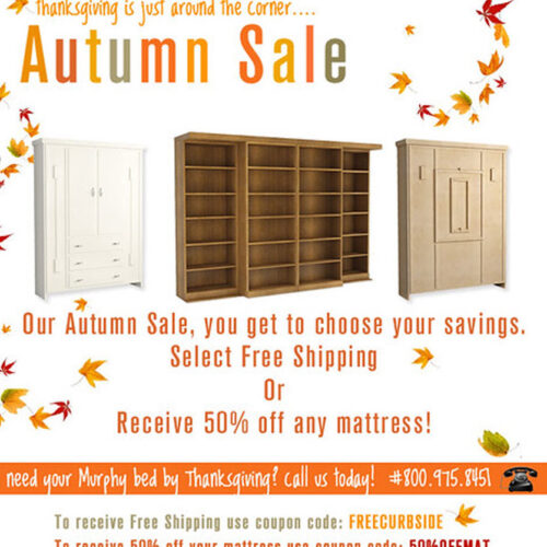 Last Day to Save During Our Autumn Sale